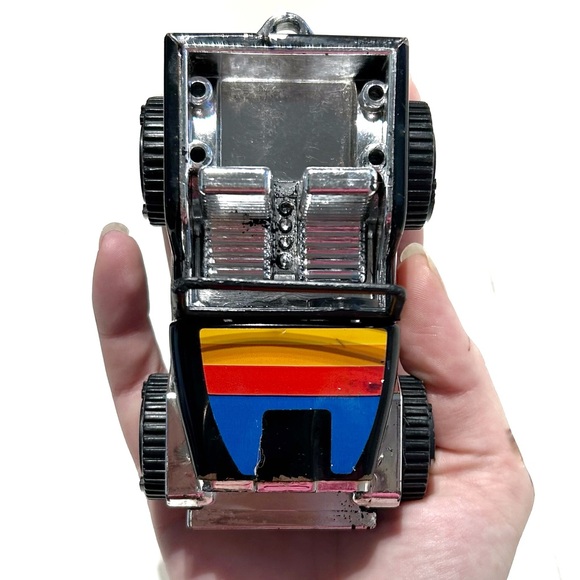 Vintage 1979 Tonka Jeep Truck Toy Car Black Silver Blue Red Yellow Stripes Buggy - Picture 5 of 12